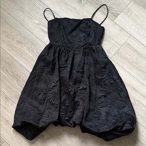 Anthropologie Black Textured Dress size S